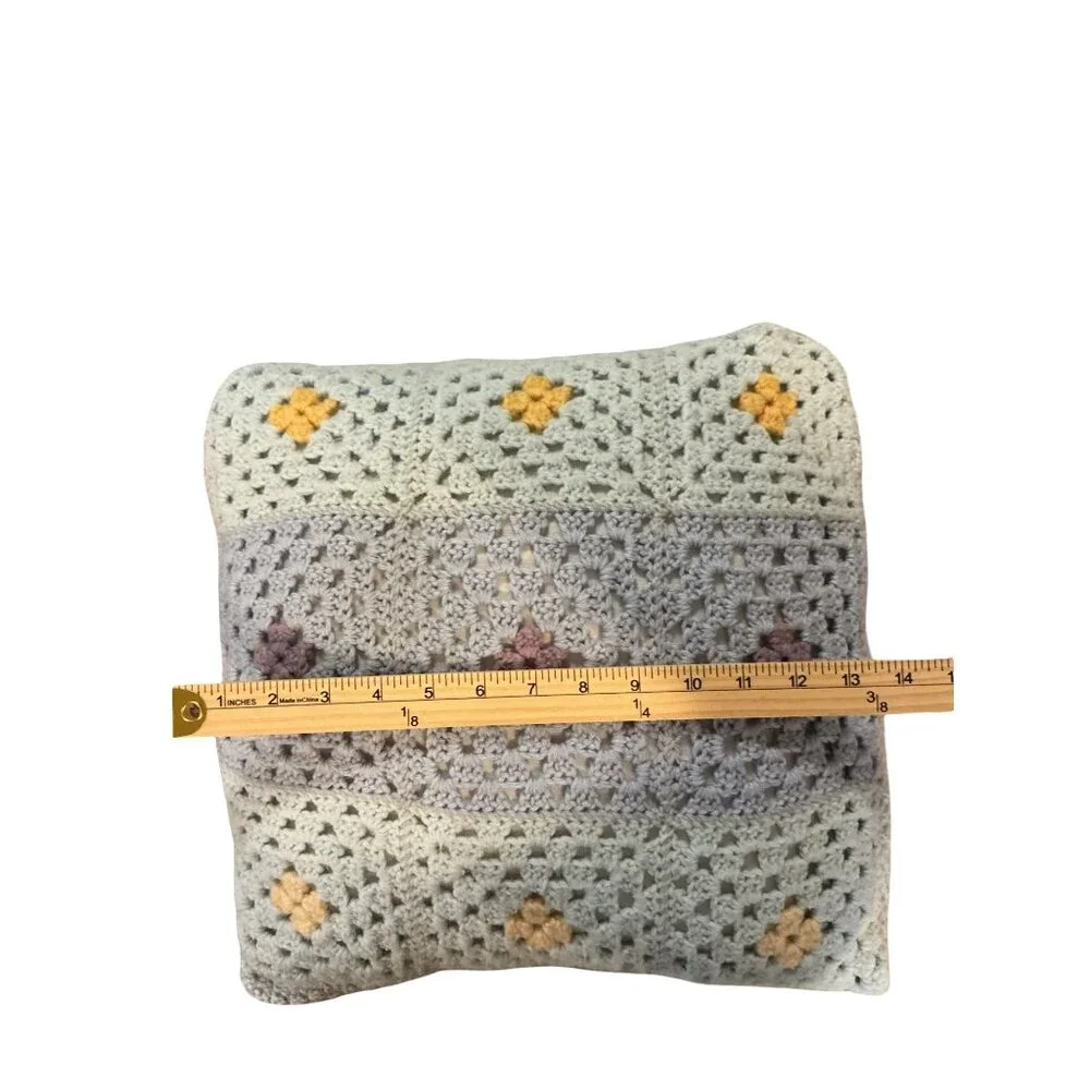 Handmade Crochet Throw Pillow 14